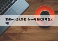 常州seo优化外包（seo专业优化外包公司）